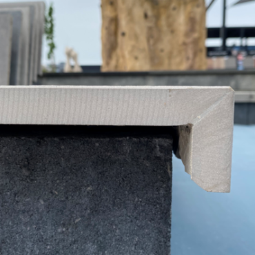 Keramiek zwembadrand 34,5x90x2/5cm Grey Op=Op (uitverkocht 1-5-26)