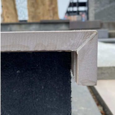 Keramiek zwembadrand 34,5x90x2/5cm Lei Beige Op=Op (uitverkocht 18-10)
