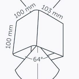 Ace Up-Down Corten WALL 100-230V