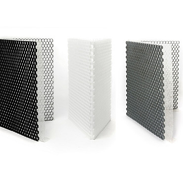 Gravel platen 100%  HDPE met onderdoek 160x120x3 Wit