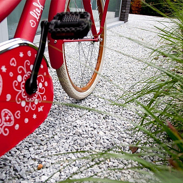 Gravel platen 100%  HDPE met onderdoek 160x120x3 Wit