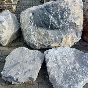 Ardenner Grijs / Grijze breuksteen keien ca. 60-120cm (per ton)