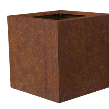 Bloembak vlak - CORTEN 60x60x60cm