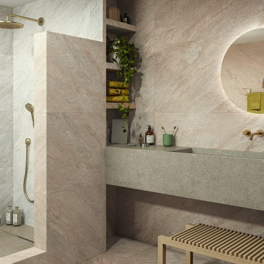 GeoCeramica 75x75x4 Quartzstone Taupe Matt