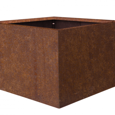 Bloembak vlak - CORTEN 90x90x60cm