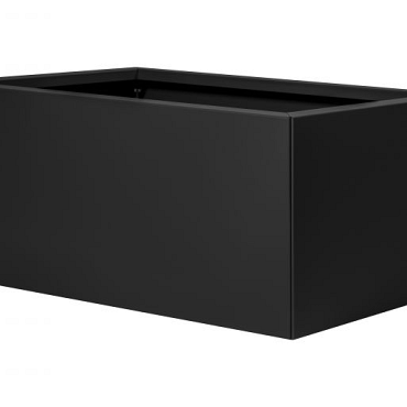 Bloembak vlak - GRAFIET ZWART 60x90x40cm