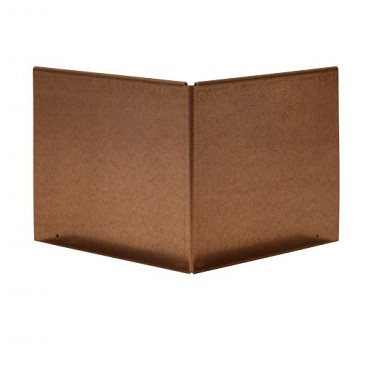 Kantopsluiting Single 16,5cm Corten (hoekstuk) uitwendig