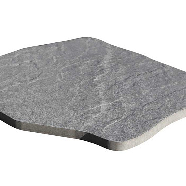 Staptegel keramiek ca. 36x42x2 Grey