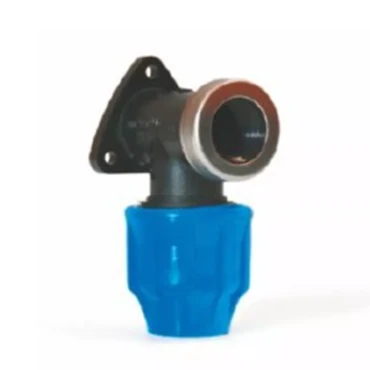 PA BLULINE PLUS PP, Drinkwater PE klemkoppeling, Muurplaat, 25 mm x 3/4