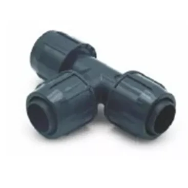 Stadex QJ, Druppel/PE slang, klem T-stuk 90° 16 x 16 x 16 mm, met insteektules en wartels, PN4