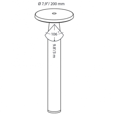 Disc Light Head + Disc Tube 60cm
