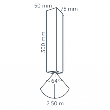 Evo Down Dark 100-230V