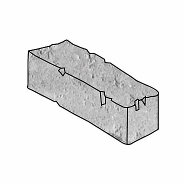 Stonehedge Dikformaat 6,6x20x8 Bruin-Zwart