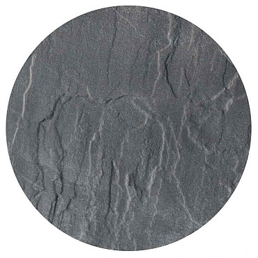 Ronde staptegel keramiek ca. Ø 37,5cm Nero