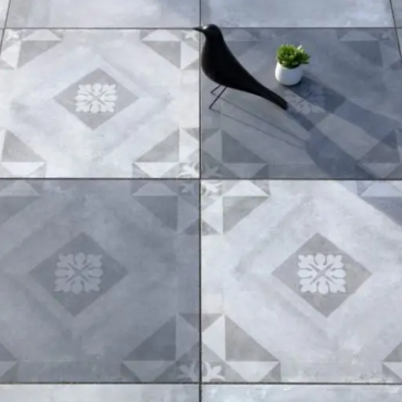 GeoCeramica 60x60x4 Symbol Block Black