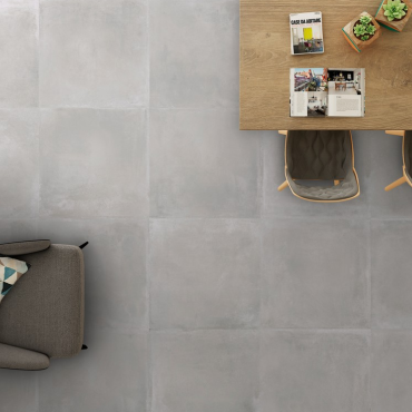 GeoCeramica 90x90x4 Solid Stone Grey