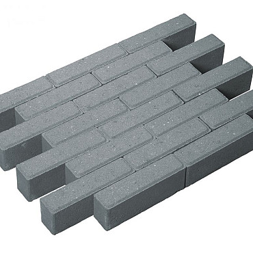 Waalformaat 5x20x7cm grijs