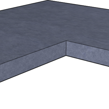 GeoCeramica Traptreden, vijver- en zwembadrand 80x80x4 hoek inwendig