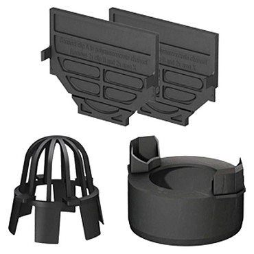 Accessoireset DA-Line (2x eindplaat+onderuitloopstuk+bladvanger)