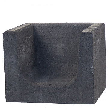 U-hoekelement 50x40x40 zwart* (uitlopend)