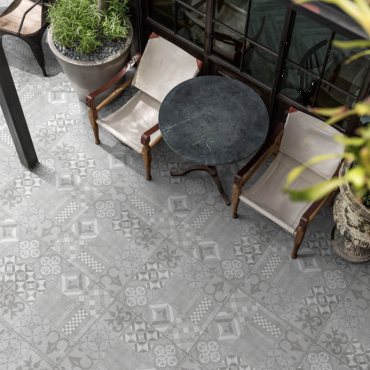 GeoCeramica 60x60x4 Mosaik Grey