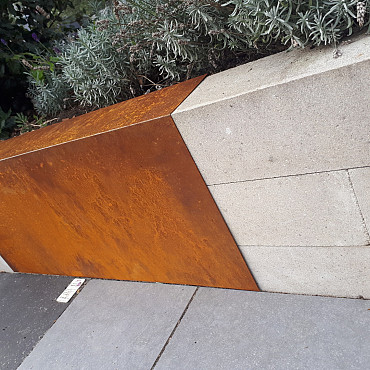ECCO border Betotop Cortenstaal 15x200x43 (bxlxh) dikte 1mm Op=Op