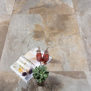 GeoCeramica 100x100x4 Multicolor Stone Mix Natural