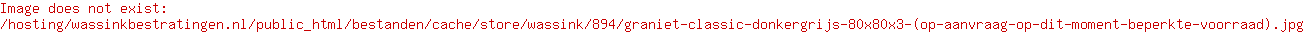 Graniet Classic donkergrijs 80x80x3 (op aanvraag, op dit moment beperkte voorraad)