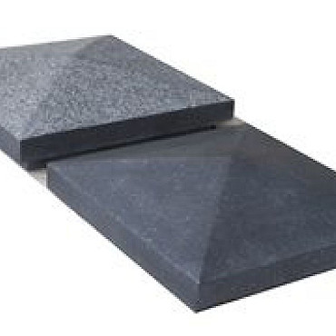 Paalmuts 62x62x11 Orient Black verzoet (uitverkocht 9-10-24)