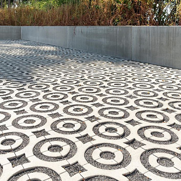 Grastegel Virage 30x30x12 Grijs
