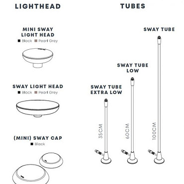 Mini Sway Black + Sway Tube Extra Low 35cm