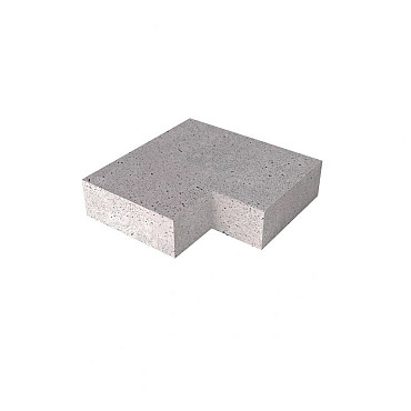 Schellevis traptrede 15x37 hoekstuk 90 graden inwendig grijs*