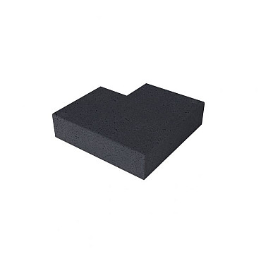 Schellevis traptrede 15x37 hoekstuk 90 graden uitwendig carbon*