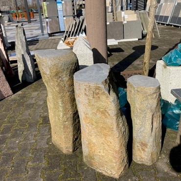Basaltzuil 80-100cm vlak onder/bovenzijde