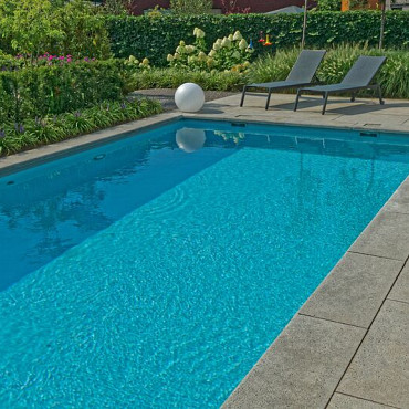 Schellevis zwembadrand 100x100x5 carbon*