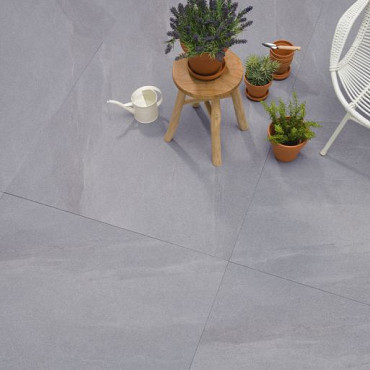 GeoCeramica 100x100x4 Vena Cloudy Grey Partij Op=Op (uitlopend)