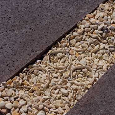 Schellevis zwembadrand hoek links 40x60/100x5 taupe*