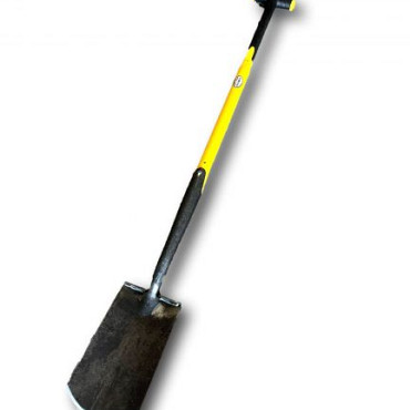 Zwanenhalsspade met opstapjes fibersteel 780 mm