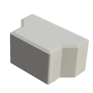H-verbandsteen half 9,9x16,3x8 Grijs