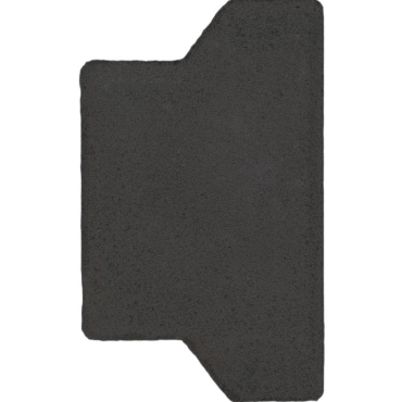 H-verbandsteen half 9,9x16,3x8 Zwart (R)