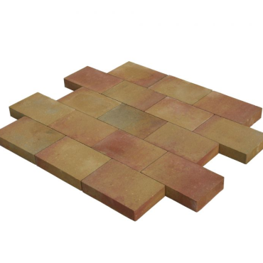 Budget trommelsteen 20x30x6 terra-geel