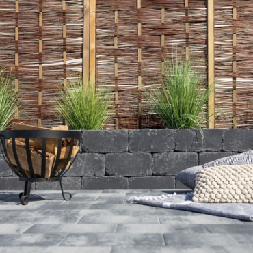 Patioblok getrommeld 15x15x30 antraciet