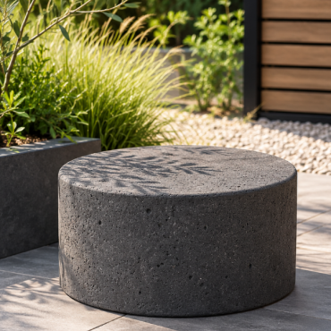 Schellevis zitelement rond 80x40 carbon*