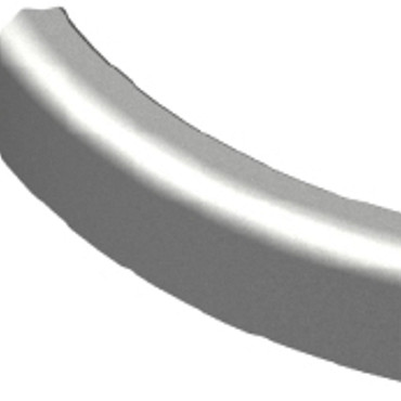 Bochtband 78,5 cm 10x20  antraciet gazon, R=1-2-3-4,5-6-8-10