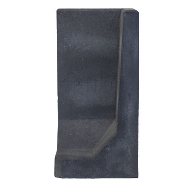 L-hoekelement 50x80x50 zwart