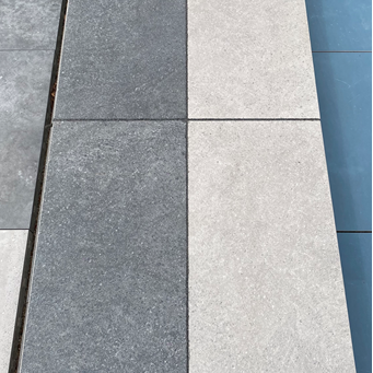 Keramiek zwembadrand 34,5x90x2/5cm Grey Op=Op (uitverkocht 1-5-26)