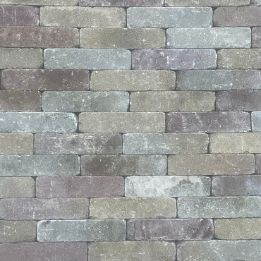 Trommelsteen Waalformaat 5x20x8 Terra Geel HK Partij Op=Op (bijna uitverkocht)