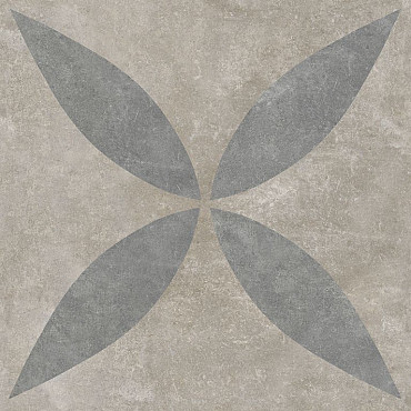 GeoCeramica 60x60x4 Ambiente Greige Flower