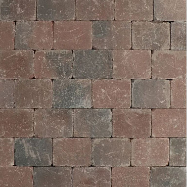 Budget trommelsteen 15x20x6 rood-genuanceerd (uitlopend Op=Op)