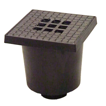 20X20CM AFVOERPUT PP KUNSTSTOF DEKSEL UITLOOP 75MM
